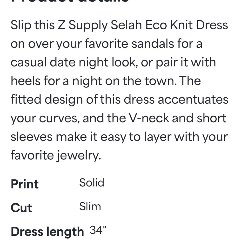 Z Supply Gray Sleeveless Sheath Dress - Picture 5 of 5